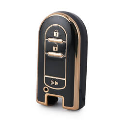 Nano – housse de haute qualité pour clé télécommande intelligente Perodua, 3 boutons, couleur noire, PRD-C11J3
