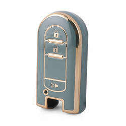 Nano – housse de haute qualité pour clé télécommande intelligente Perodua, 3 boutons, couleur grise, PRD-C11J3