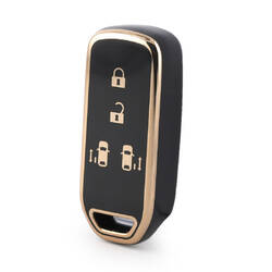 Nano – housse de haute qualité pour clé télécommande intelligente Honda, 4 boutons, couleur noire, HD-C11J4