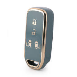 Nano – housse de haute qualité pour clé télécommande intelligente Honda, 4 boutons, couleur grise, HD-C11J4