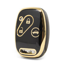 Nano – couvercle de haute qualité pour clé télécommande Honda, 3 boutons, couleur noire, HD-J11J3A