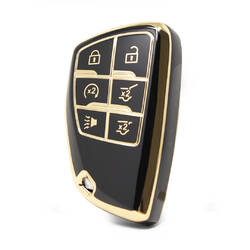 Nano High Quality Cover For Buick Smart Remote Key 6 Buttons Black Color BK-D11J6