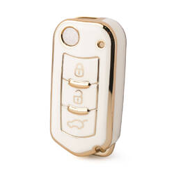 Nano – housse de haute qualité pour clé télécommande intelligente Trumpchi, 3 boutons, couleur blanche, CQ-D11J