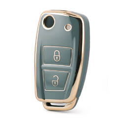 Nano – couvercle de haute qualité pour clé télécommande Dongfeng, 2 boutons, couleur grise, DF-B11J