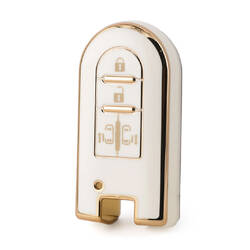 Capa nano de alta qualidade para chave remota Toyota 4 botões cor branca TYT-G11J4B