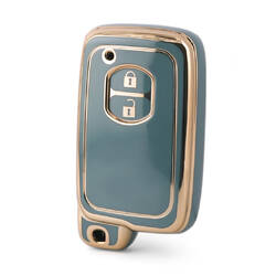 Capa nano de alta qualidade para chave remota Toyota 2 botões cor cinza TYT-H11J2