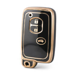 Capa nano de alta qualidade para chave remota Toyota 3 botões cor preta TYT-H11J3A