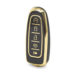 Нано-чехол высокого качества для дистанционного ключа Ford с 5 кнопками черного цвета Ford-J11J
