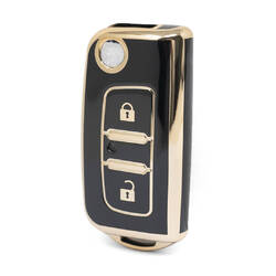 Nano – couvercle de haute qualité pour clé télécommande Foton, 2 boutons, couleur noire, FT-A11J