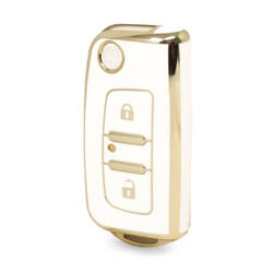 Nano – couvercle de haute qualité pour clé télécommande Foton, 2 boutons, couleur blanche, FT-A11J