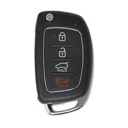 Hyundai Santa Fe 2013-2015 coque de clé à distance rabattable 3 + 1 bouton lame HYN17R