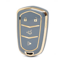 Cadillac Uzaktan Anahtar 3+1 Düğme Gri Renk CDLC-A11J4 için Nano Yüksek Kaliteli Kapak