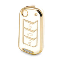 Nano – couvercle de haute qualité pour clé télécommande Mahindra, 3 boutons, couleur blanche, MHD-A11J