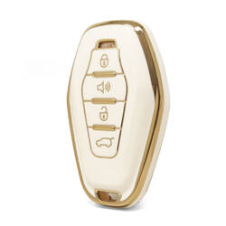 Nano High Quality Cover For Chery Remote Key 4 Buttons White Color CR-F11J