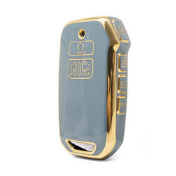 Nano – couvercle de haute qualité pour clé télécommande Kia, 7 boutons, couleur grise, KIA-J11J7