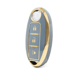 Cover Nano di alta qualità per chiave remota Nissan 2+1 pulsanti colore grigio NS-A11J3A