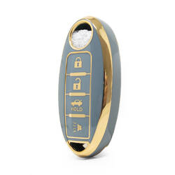 Cover Nano di alta qualità per chiave remota Nissan 3+1 pulsanti colore grigio NS-A11J4A