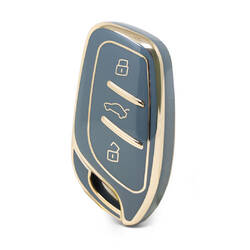 Nano – couvercle de haute qualité pour clé télécommande Roewe, 3 boutons, couleur grise, RW-B11J