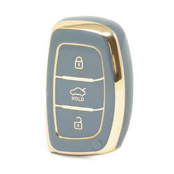 Cover Nano di alta qualità per chiave remota Hyundai Tucson Smart 3 pulsanti colore grigio HY-A11J3B