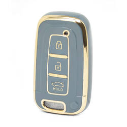 Nano – couvercle de haute qualité pour clé télécommande Hyundai Kia, 3 boutons, couleur grise, HY-G11J3