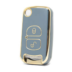 غطاء نانو عالي الجودة لمفتاح ريموت فاو 2 زرير لون رمادي FAW-A11J