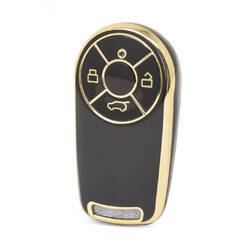 غطاء نانو عالي الجودة لمفتاح ريموت الحائط العظيم 4 ازرار لون اسود GW-D11J