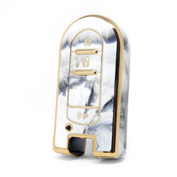 غطاء نانو رخام عالي الجودة لمفتاح بيرودوا 3 ازرار لون ابيض PRD-C12J3