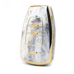 غطاء نانو رخام عالي الجودة لمفتاح ريموت بايك 4 ازرار لون ابيض BQ-A12J