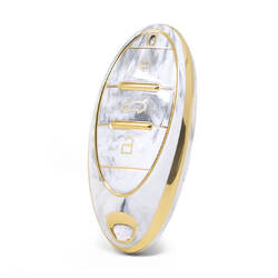 غطاء نانو رخام عالي الجودة لمفتاح ريموت بيستونت 3 ازرار لون ابيض BT-A12J