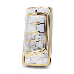 غطاء نانو رخام عالي الجودة لمفتاح ريموت ترومتشي 5 ازرار لون ابيض CQ-A12J