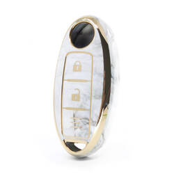 Cover in marmo Nano di alta qualità per chiave remota Nissan 2 pulsanti colore bianco NS-A12J3C