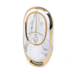 غطاء نانو رخام عالي الجودة لمفتاح ريموت NIO 3 ازرار لون ابيض NIO-B12J