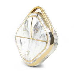 غطاء نانو رخام عالي الجودة لمفتاح ريموت ولينغ 3 ازرار لون ابيض WL-E12J