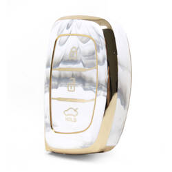 Cover in marmo Nano di alta qualità per chiave remota Hyundai 3 pulsanti colore bianco HY-A12J3A
