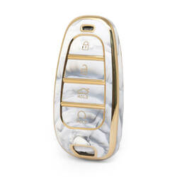 Cover in marmo Nano di alta qualità per chiave remota Hyundai 4 pulsanti colore bianco HY-H12J4B