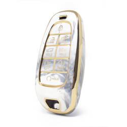 Cover in marmo Nano di alta qualità per chiave remota Hyundai 8 pulsanti colore bianco HY-H12J8