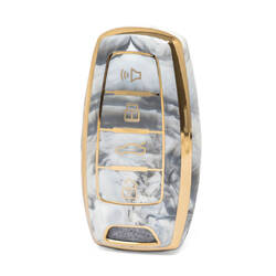 غطاء نانو رخام عالي الجودة لمفتاح ريموت الجدار العظيم 4 ازرار لون ابيض GW-B12J4