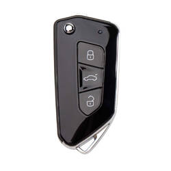 Xhorse All Black Style 3 Buttons Universal Wired Remote Key XKGA81EN