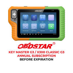 Obdstar Key Master G3 / X300 Classic G3 Annual Subscription Before Expiration