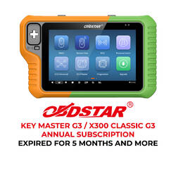 Obdstar Key Master G3 / X300 Classic G3 Annual Subscription Expired for 5 Months and More