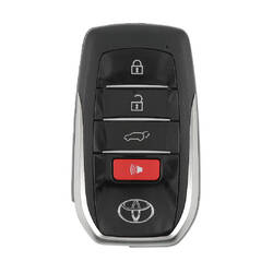 Toyota Land Cruiser GR 2022-2024 Chave Remota Inteligente Genuína 3+1 Botões 433,58/434,42 MHz 8990H-60401 / 8990H-60421