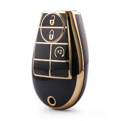 Nano High Quality Cover For Dodge Remote Key 3 Button Black Color Dodge-A11J3