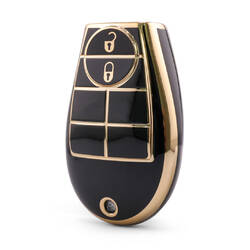 Nano High Quality Cover For Dodge Remote Key 2 Button Black Color Dodge-A11J2