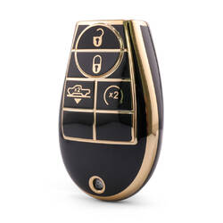 Nano High Quality Cover For Dodge Remote Key 4 Button Black Color Dodge-A11J4A