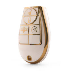Nano High Quality Cover For Dodge Remote Key 4 Button White Color Dodge-A11J4A