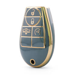 Nano High Quality Cover For Dodge Remote Key 4 Button Gray Color Dodge-A11J4A