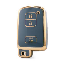 Capa Nano de alta qualidade para chave remota Toyota 3 botões cor cinza TYT-D11J3B