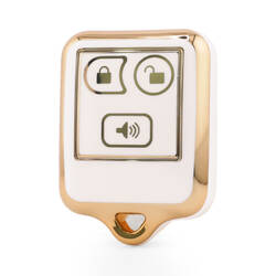 Funda nano de alta calidad para llave remota Ford de 3 botones, color blanco Ford-M11J3