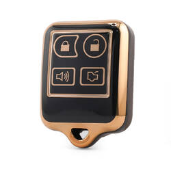 Funda nano de alta calidad para llave remota Ford de 4 botones, color negro Ford-M11J4