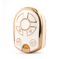 Funda nano de alta calidad para llave remota Ford de 4 botones, color blanco Ford-K11J4